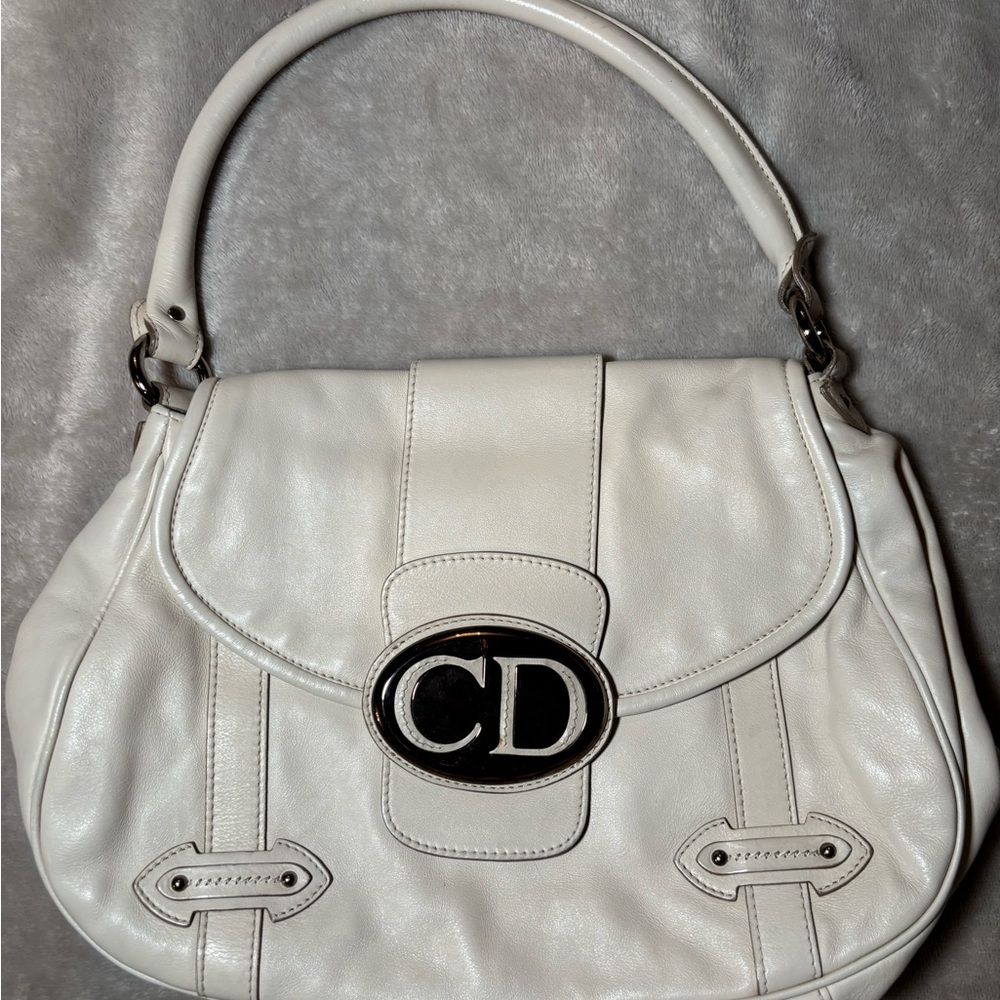 Christian Dior Vintage CD Flap Shoulder Bag